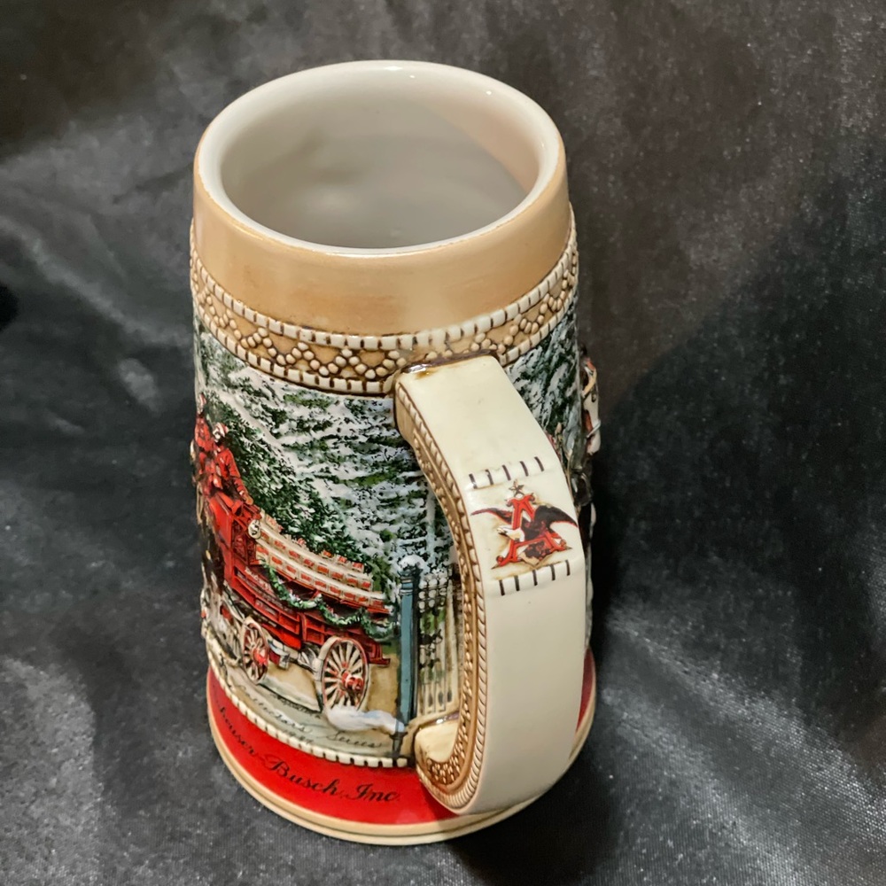 1987 Budweiser Clydesdale "C Series" Handcrafted Collectable Beer Stein Vintage